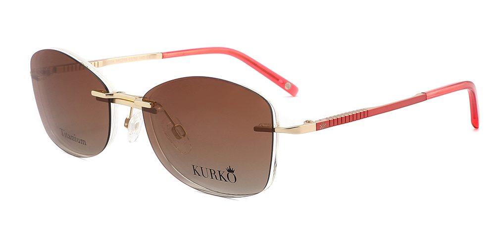 P.D04 BELONA CL70 DORADO - CORAL CLIP-ON
