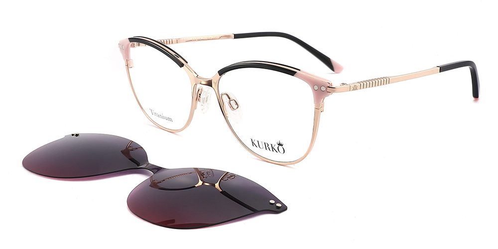 P.D31 ETNA CL37A NEGRO - DORADO ROSE CLIP-ON