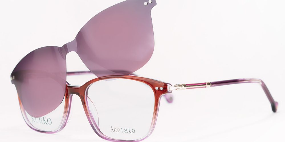 V229 KEZIA CLB4 ROJO - MORADO CLIP-ON