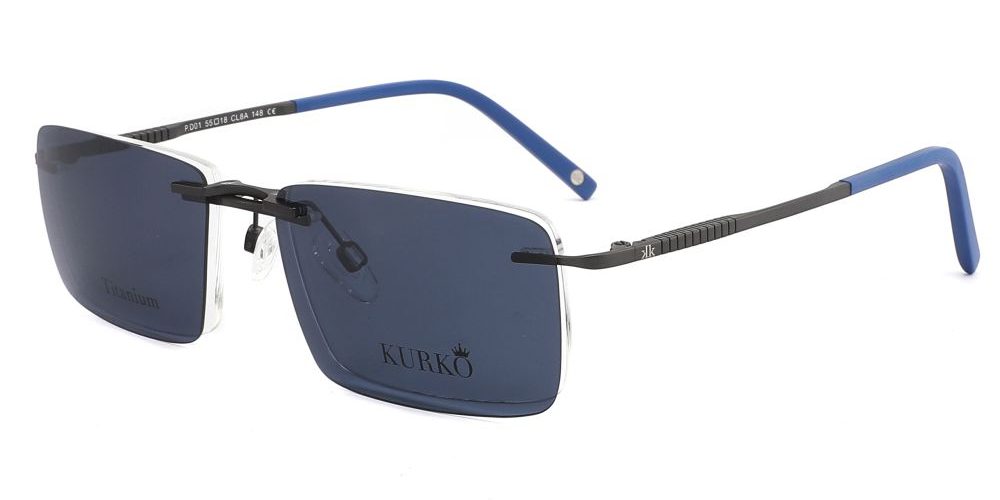 P.D01 PONTO CL8A GRIS - AZUL CLIP-ON