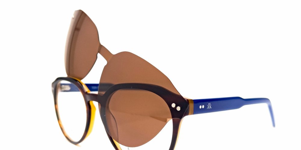 V124 BABIECA CLD9  HAVANA - AZUL CLIP-ON