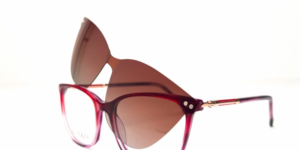 V224 HUNDRA CLB4 ROJA - LILA  CLIP-ON