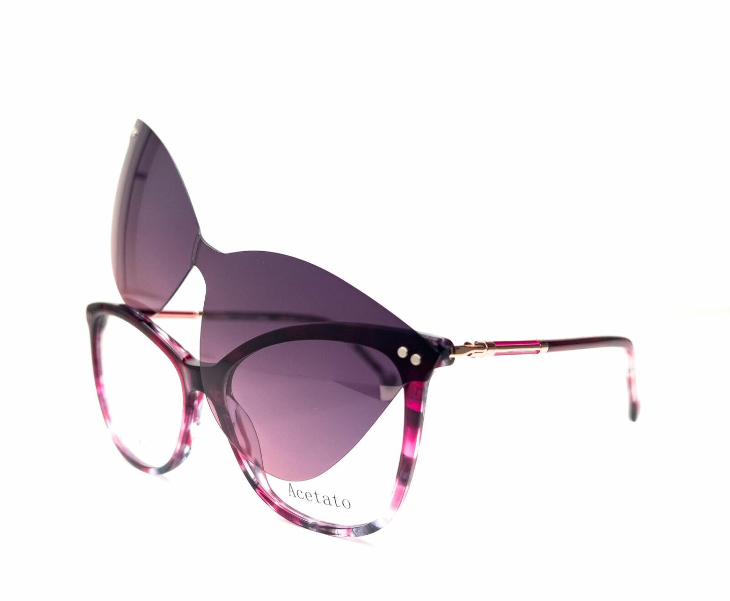 V225 ESFINGE CLB5 MORADO JASPEADO CLIP-ON