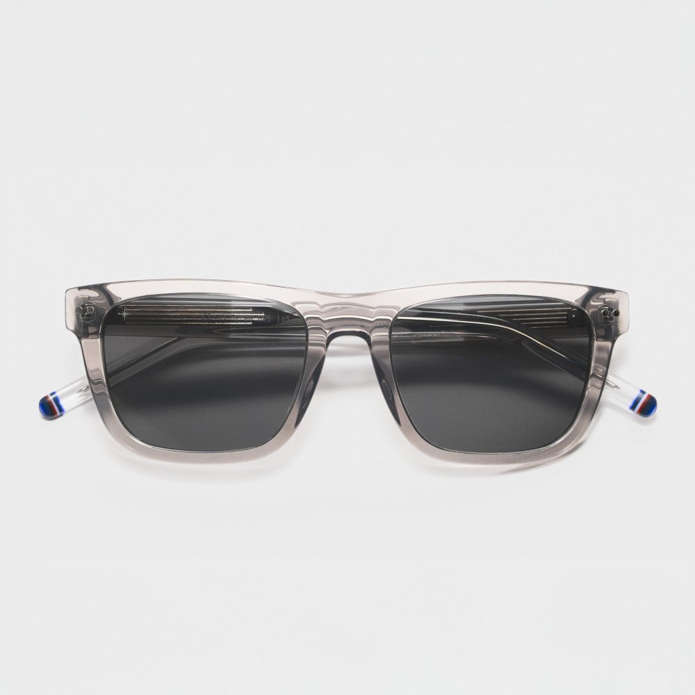 Men's rectangular sunglasses Kurko MERAK C5219 gray with polarized lenses