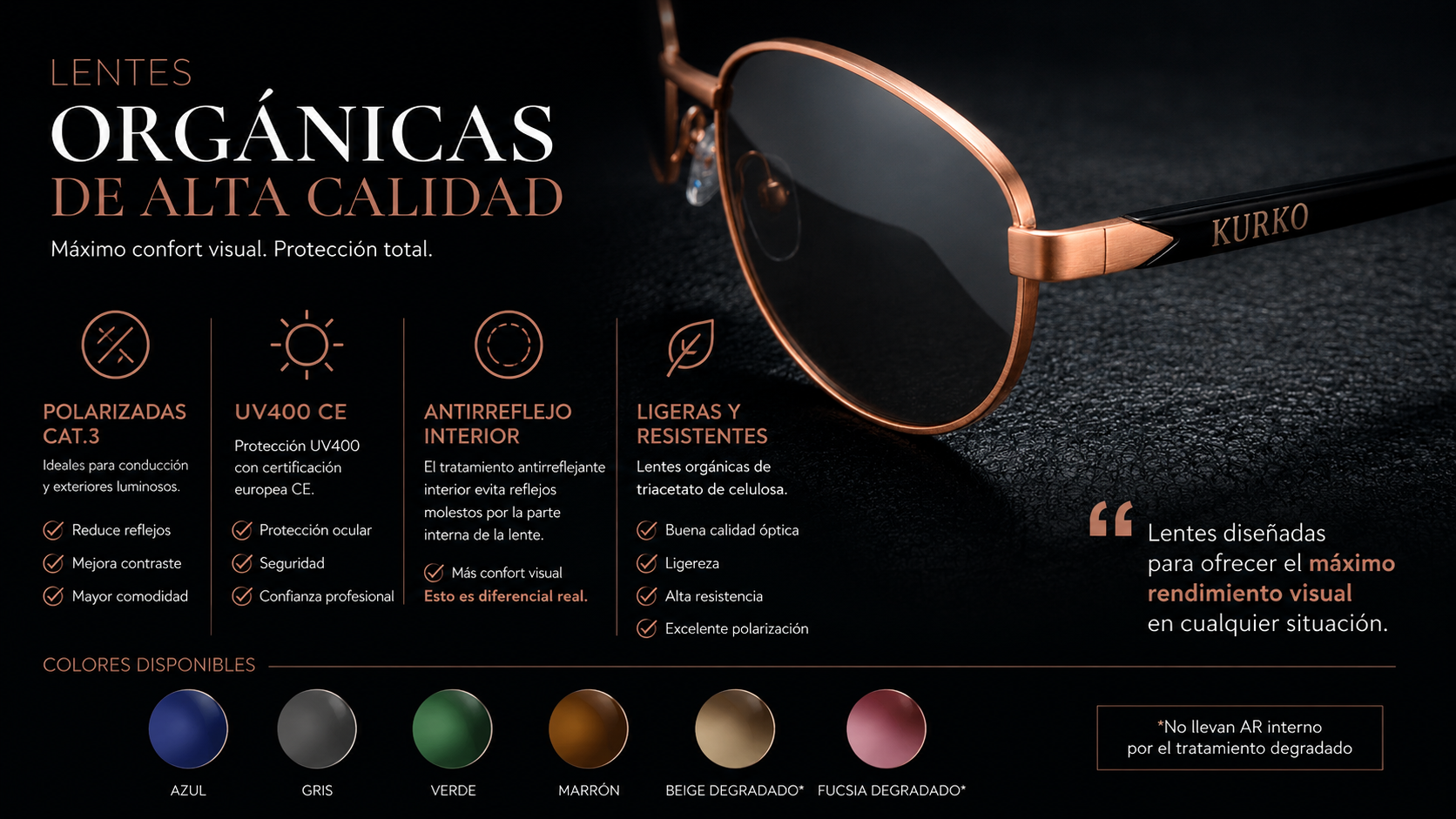 Kurko Titanium EyeGlasses Lentes