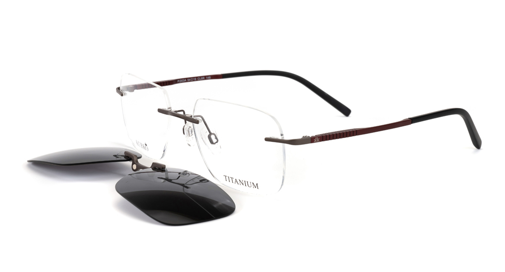P.D03A ARRON CL8R GRIS - BURDEOS CLIP-ON